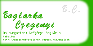 boglarka czegenyi business card