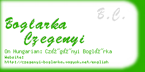 boglarka czegenyi business card